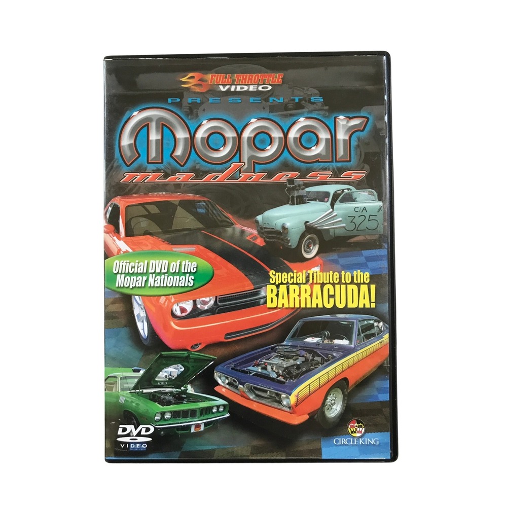 Mopar Madness DVD Official Nationals Muscle Car Drag Racing Barracuda Tribute